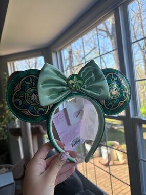 Disney Princess Loungefly Tiana Green  Bow Princess mickey Ear Headband